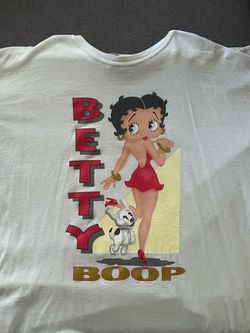 White Betty Boop T shirt mens