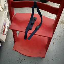 Red Stokke Tripp Trapp chair