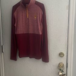 ASU POLYESTER LONG SLEEVE  MEN’S SHIRT SIZE MEDIUM  GOOD COND.
