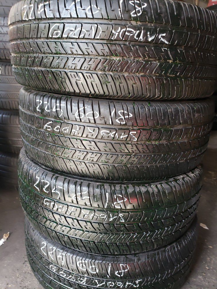 4 Used Tires 225 60 18 Good Years 