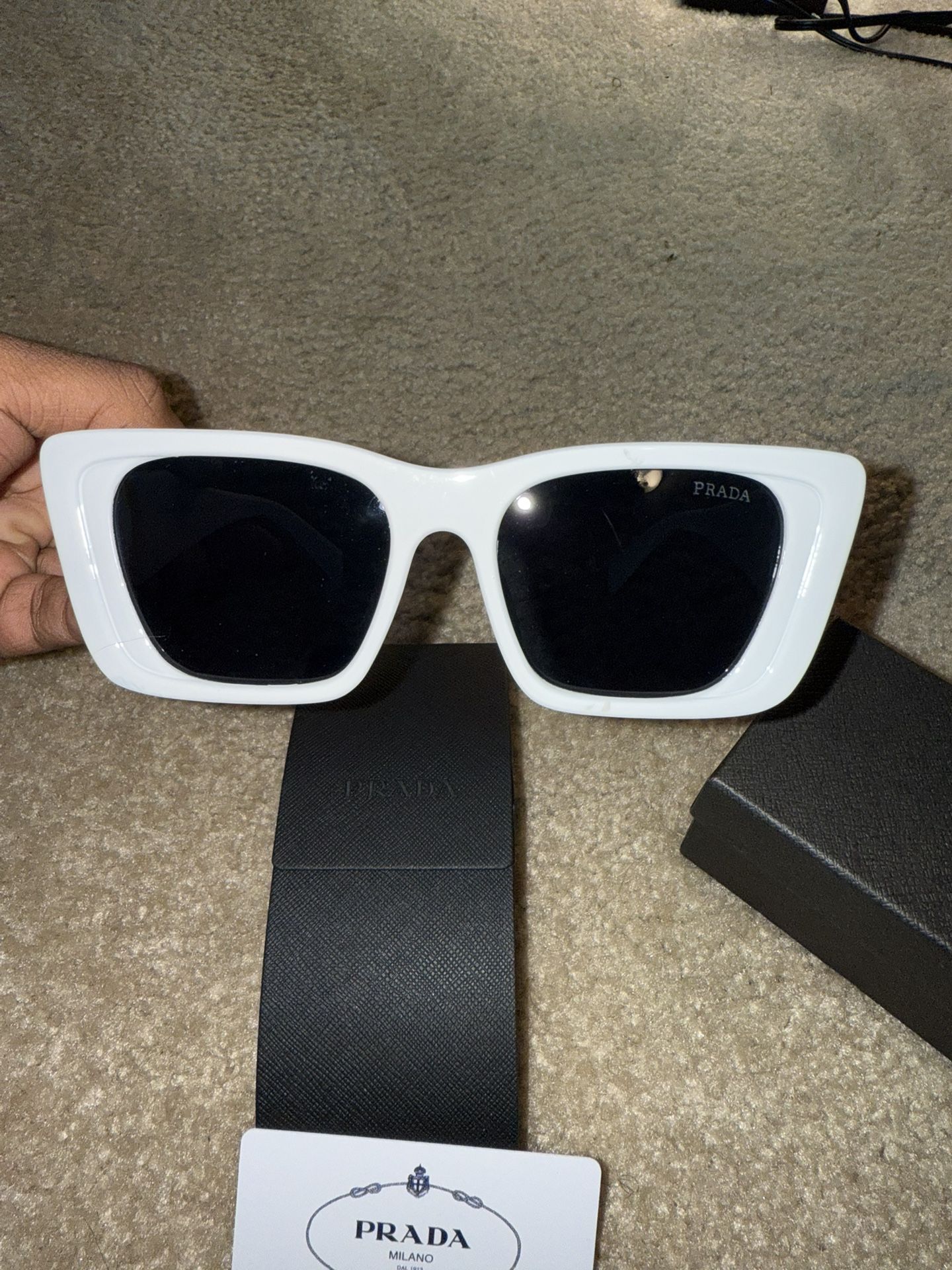 White Prada Sunglasses
