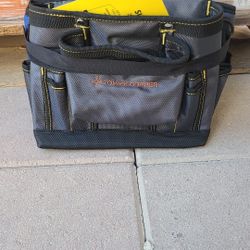 Adjustable 2-bag 19-pocket Tool Belt With Back Support Brace 