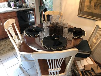 Dining room table and chairs