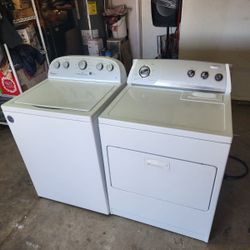 WHIRLPOOL WASHER AND ELECTRIC DRYER 