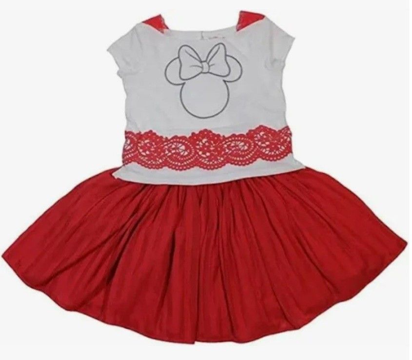 Disney Junior Girls Minnie Mouse Dress - Size 3T