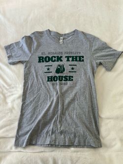 St. Geralds “Rock The House” Graphic Tee Gray