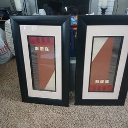 2 Framed Wall Art Modern Contemporary