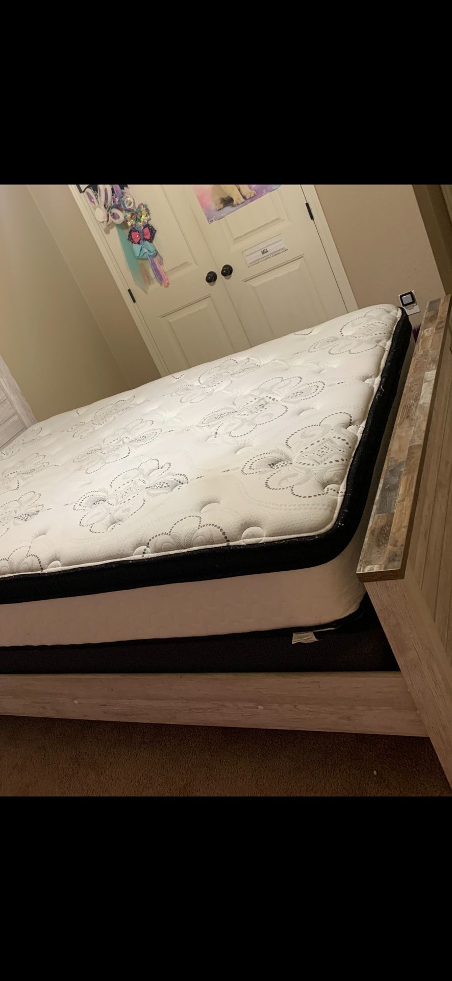 Ashley Furniture Queen Size Bed frame And Mattress