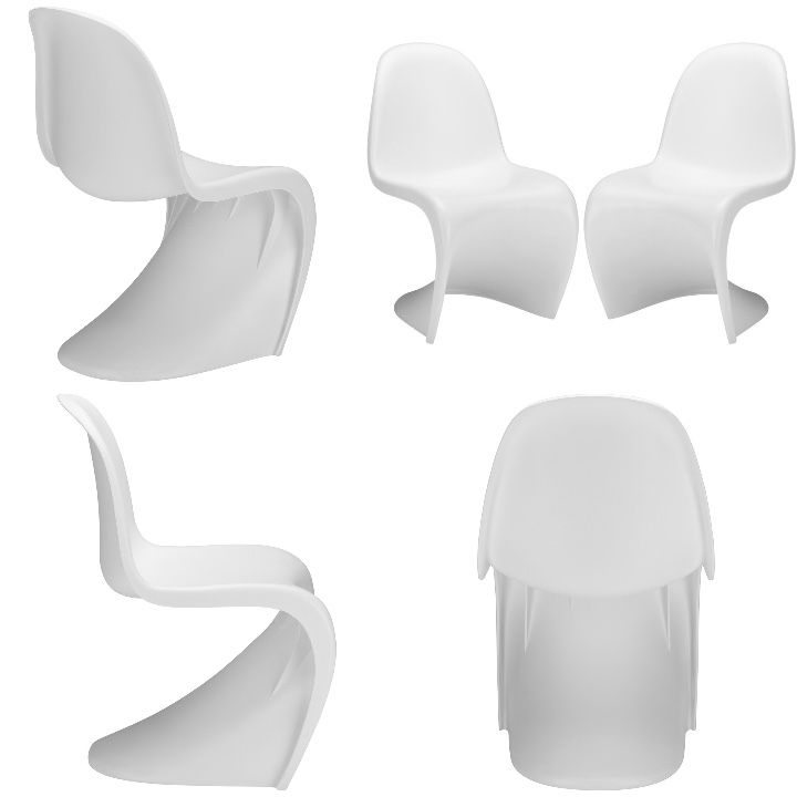 Set of 4 Mid-Century Modern S Side Chairs / dining chair - $299.99