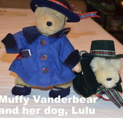 Muffy Vanderbear and her dog Lulu
