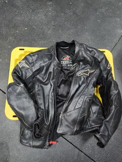 Alpinestars Black Leather Jacket (42)