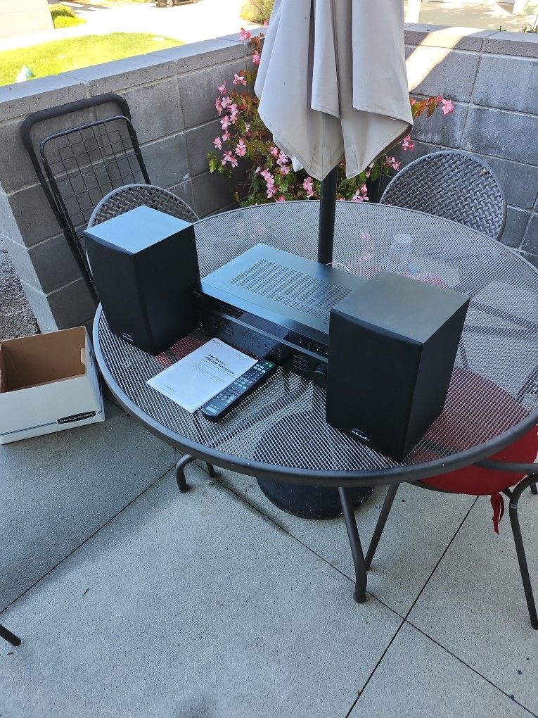 SONY TUNER AND POLK AUDIO SPEAKERS