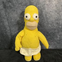 Homer Simpson Talking Dancin’ Macho Man 2007 Y2K Plush Toy