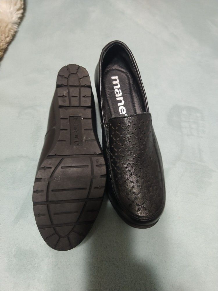 Shoes Platform 100% Leather Made In Zapatos D