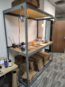 Packing station rack
