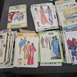 Vintage Sewing Patterns 1980s Lot Of 52