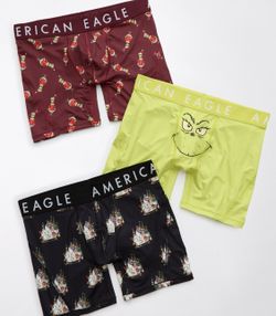 AEO Grinch 6” Flex Boxer Briefs Size Medium