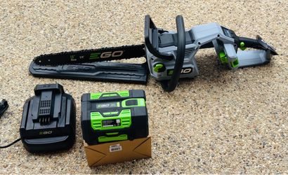 EGO POWER+ 56-volt 18-in Battery 6 Ah Chainsaw Battery Included Charger Included