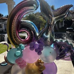 6th Birthday Balloon Bouquet Free