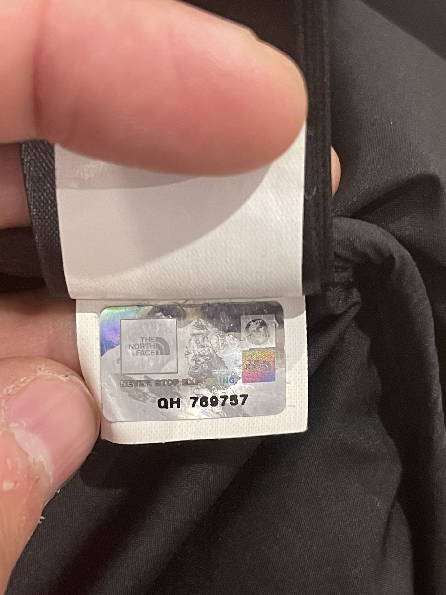 The north face hologram tag sales
