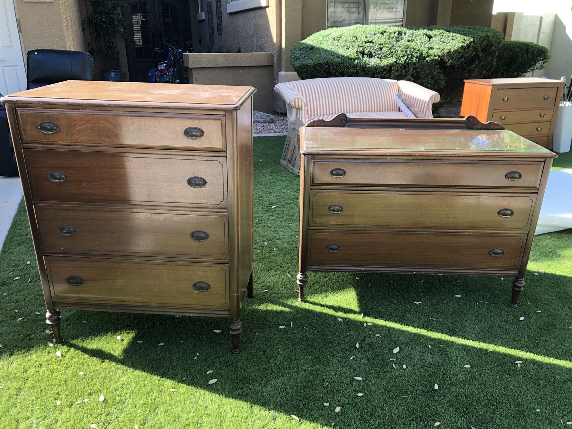 Two Antique dressers