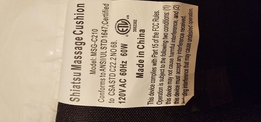 The Sharper Image massage chair