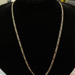 $1000 Two Tone Gold Figaro Chain 