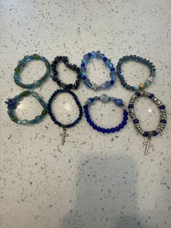 Blue Handmade Bracelets