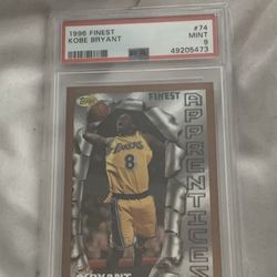 1996 Finest Kobe Bryant Rookie PSA 9