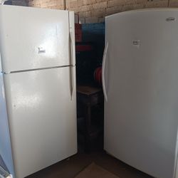 KENMORE REFRIGERATOR  AND STAND UP FREEZER AVAILABLE IN GREAT CONDITION 
