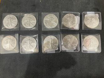 1 oz American silver eagles