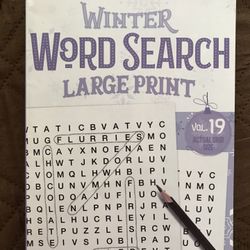 New Word Search Holiday Large Print 