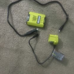 RYOBI ONE+ 18V 120-Watt 12V Automotive Power Inverter with Dual USB Ports