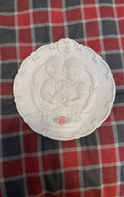 Precious Moments Collectable 5th  Anniversary Plate