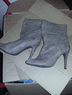 Suede tan boots