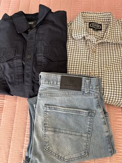 New Mint Condition Mens Dress Shirts And Jeans 32x30 Large Boot Barn 511