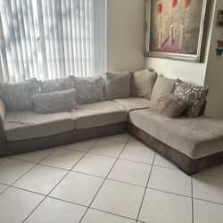 Sectional Couch + Ottoman 