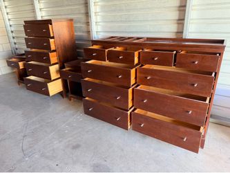 Brown wood Copeland Furniture bedroom Dresser set