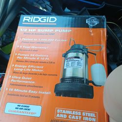 Ridgid 1/2 HP Sump Pump 
