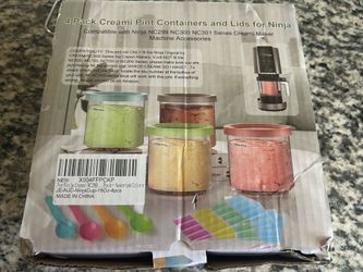 4 Pack Creami Containers for Ninja