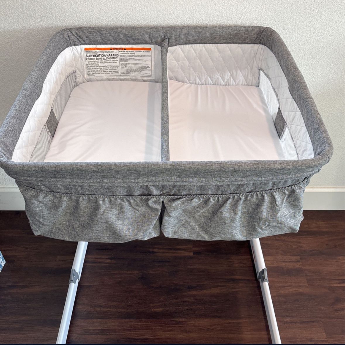 Bedside Double Crib/ Changing Table 