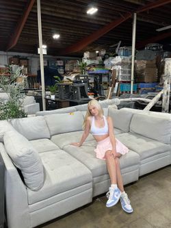 Costco Thomasville Tisdale sectional modular couch with ottoman