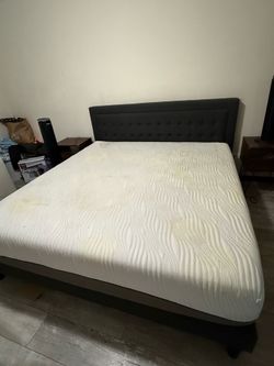 King Size Bed Frame with Headboard