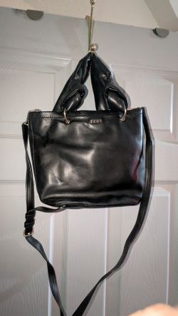 DKNY faux leather tote & crossbody purse