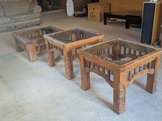 Mid century modern coffee table set