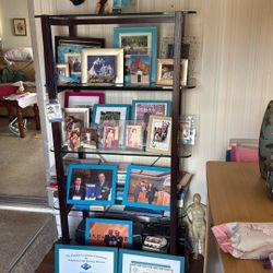 5 Glass Shelf Cabinet 
