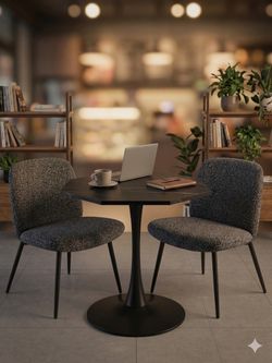 Side Table And 2 Accent Chairs 