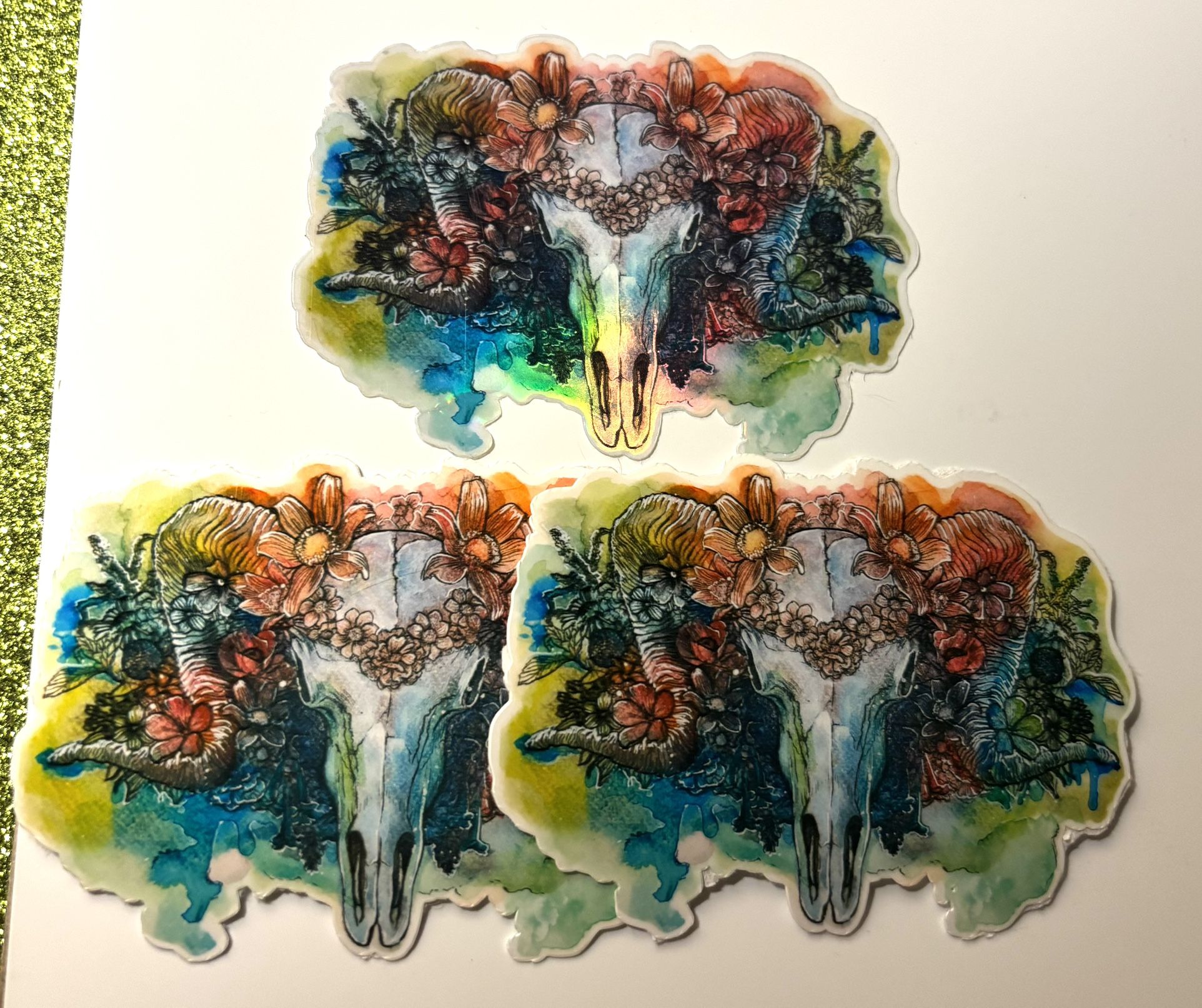 Ram Skull Stickers