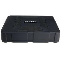 Kicker 51HS8 Hideaway Compact Powered Subwoofer Enclosure with 8-Inch Subwoofer HS8 (Renewed)