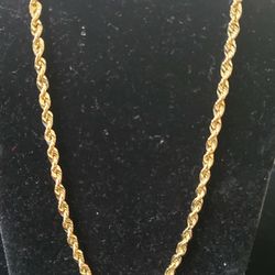 10kt Gold Rope Chain 